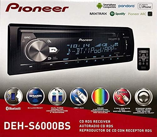 מקלט CD של Pioneer DEH-S6000BS עם פונקציות שמע משופרות, שיפור חלוץ ARC APP
